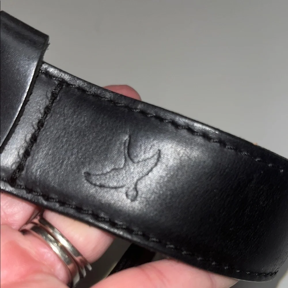 Men's Black Leather Belt